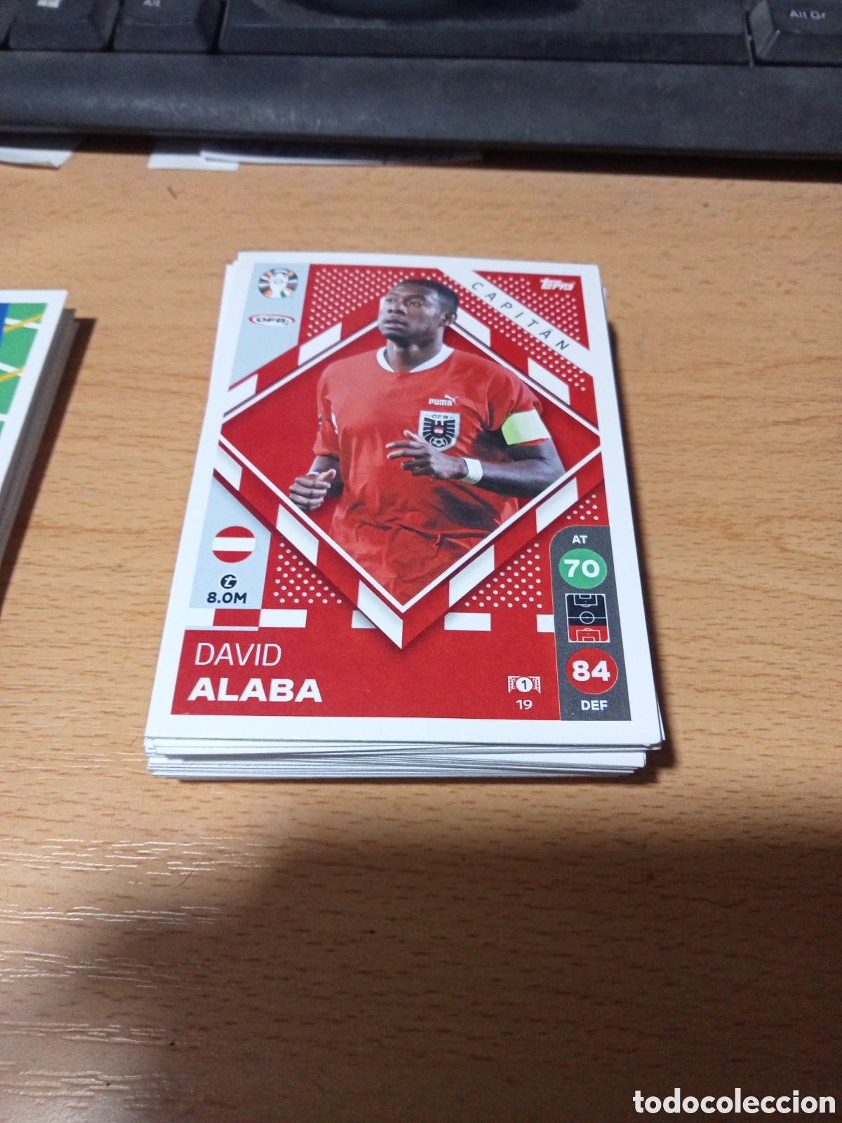 Figurine di Calcio: cromo 19 David Alaba uefa euro 2024 Germany