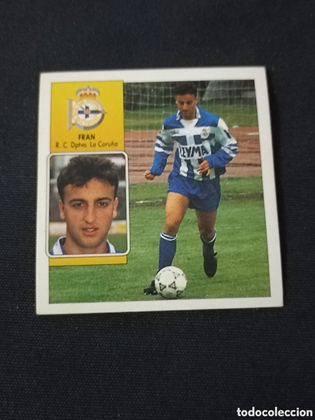 Cartes &agrave; collectionner de Football: Fran ( Deportivo la Coru&ntilde;a ). Liga este 92-93. Nunca pegado