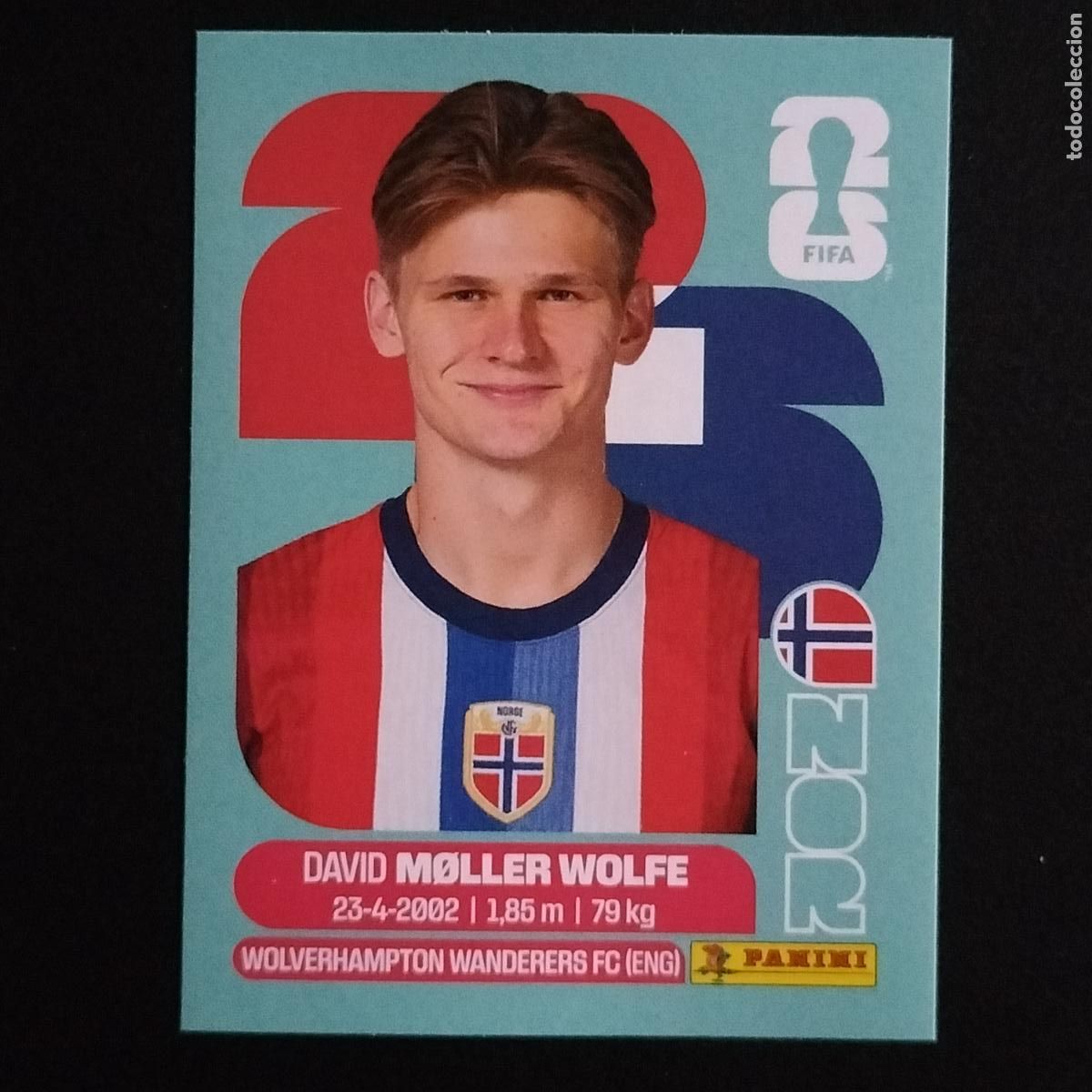 Cartes &agrave; collectionner de Football: NOR 7 DAVID MOLLER WOLFE NORUEGA CROMOS STICKER MUNDIAL 26 2026 FIFA WORLD CUP PANINI