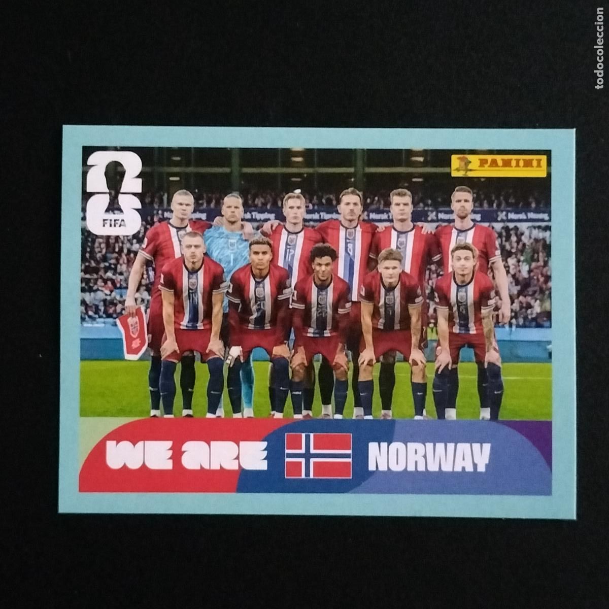 Cartes &agrave; collectionner de Football: NOR 13 SELECCION EQUIPO NORUEGA CROMOS STICKER MUNDIAL 26 2026 FIFA WORLD CUP PANINI