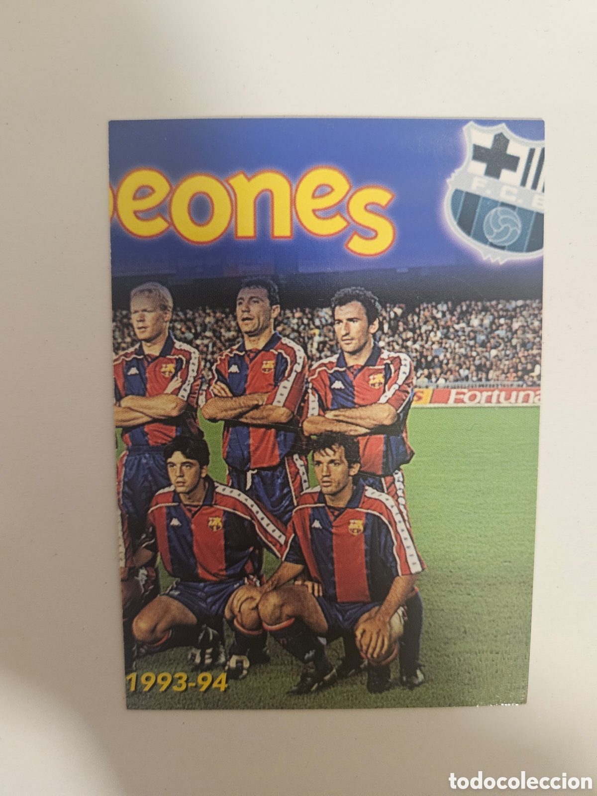 Cromos de f&uacute;tbol: CROMO ALBUM BAR&Ccedil;A CENTENARI CARDS PANINI (1999) 75 LIGA 93 94 - LIGA 99 BARCELONA