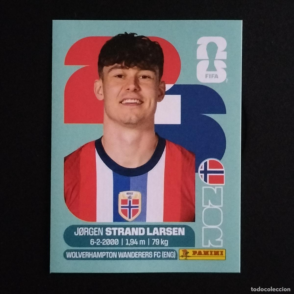 Cromos de f&uacute;tbol: NOR 18 JORGEN STRAND LARSEN NORUEGA CROMOS STICKER MUNDIAL 26 2026 FIFA WORLD CUP PANINI