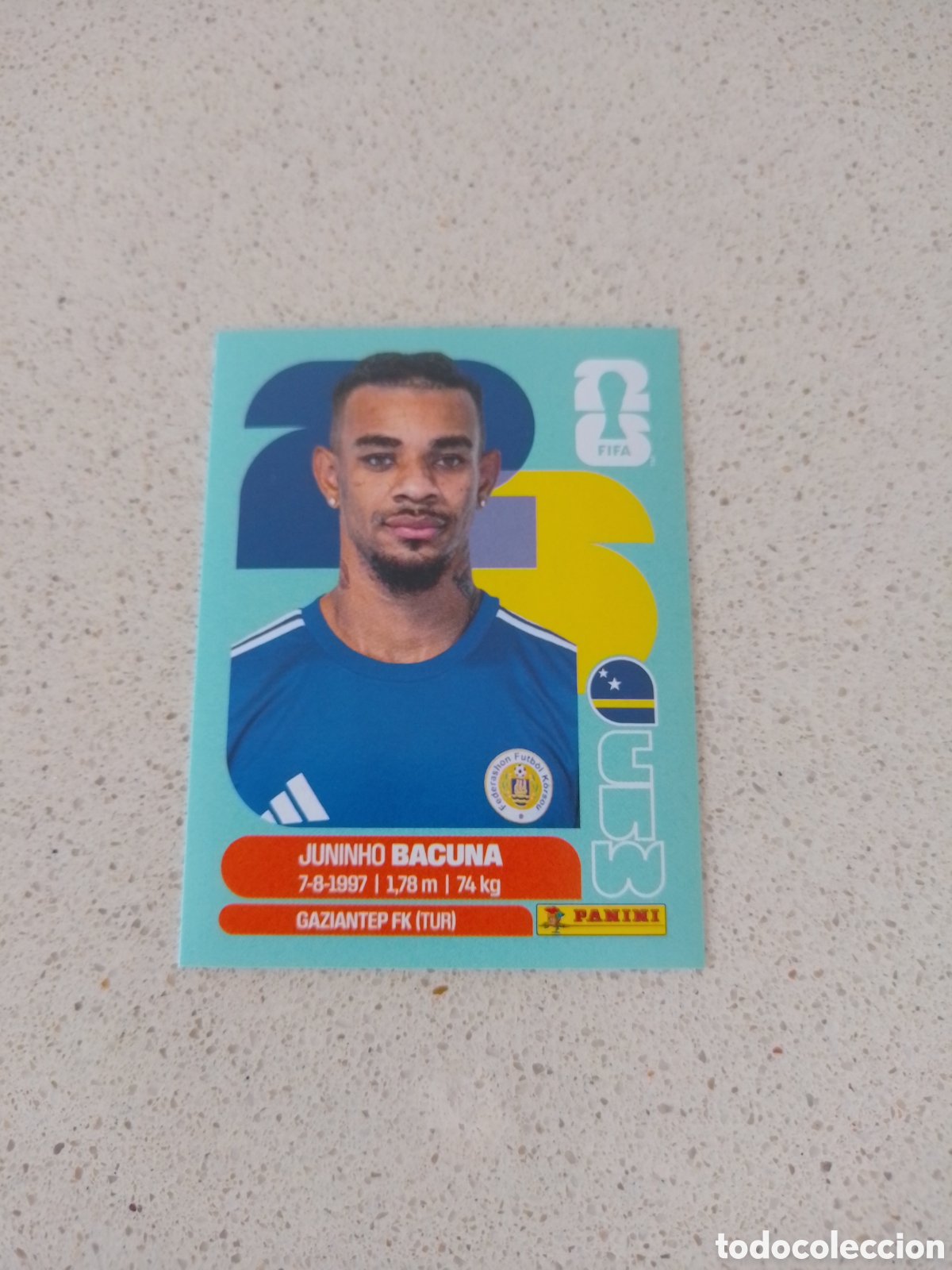 Cromos de f&uacute;tbol: CROMO NUMERO 11 BACUNA CURAZAO. MUNDIAL 2026. PANINI.