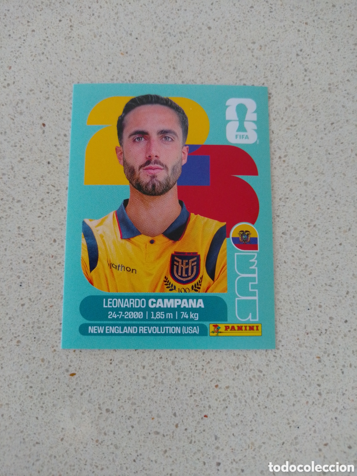 Cromos de f&uacute;tbol: CROMO NUMERO 15 CAMPANA ECUADOR. MUNDIAL 2026. PANINI.