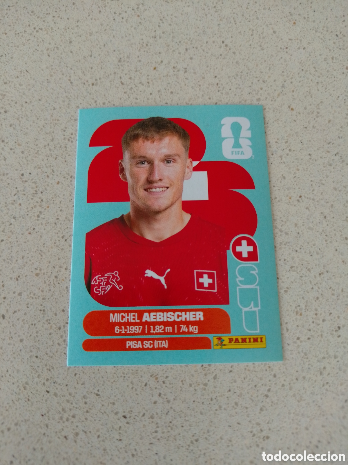 Cromos de f&uacute;tbol: CROMO NUMERO 16 AEBISCHER SUIZA. MUNDIAL 2026. PANINI.
