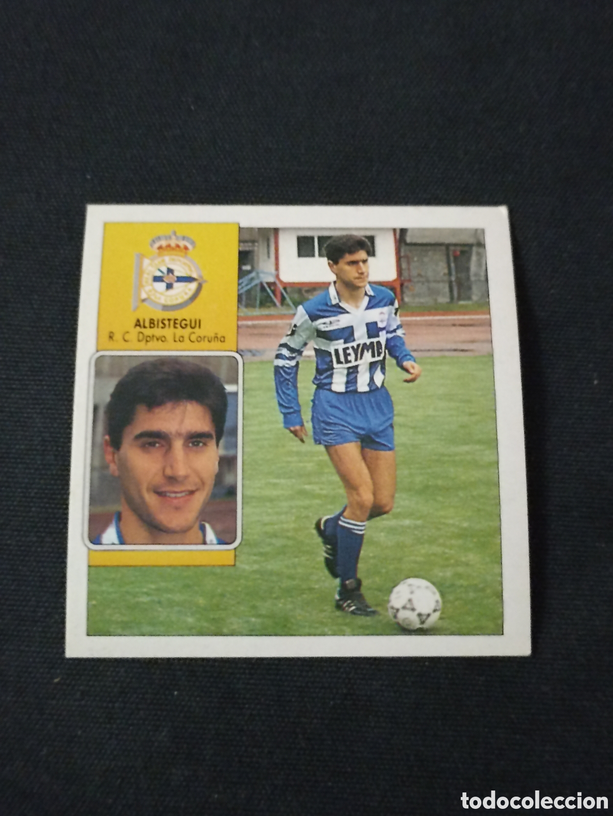 Cromos de f&uacute;tbol: Albistegui ( Deportivo la Coru&ntilde;a ). Liga este 92-93. Nunca pegado
