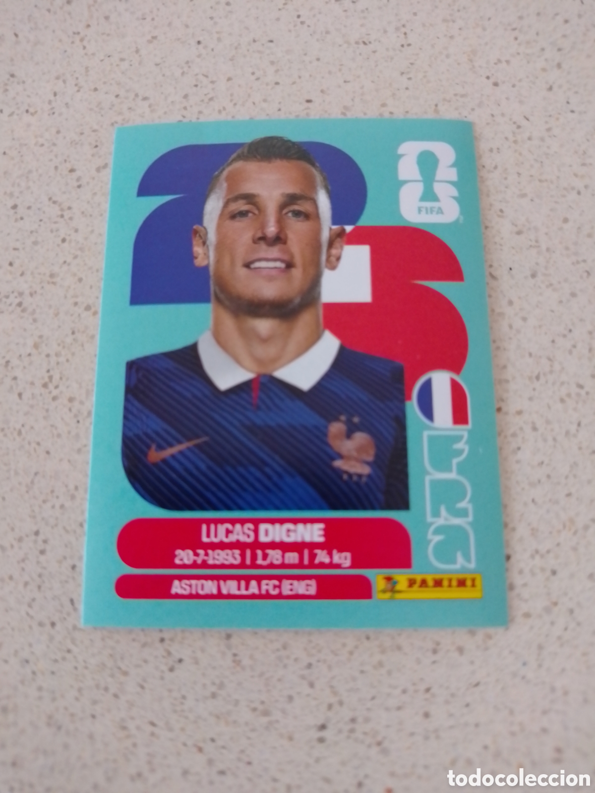 Cromos de f&uacute;tbol: CROMO NUMERO 8 DIGNE FRANCIA. MUNDIAL 2026. PANINI.