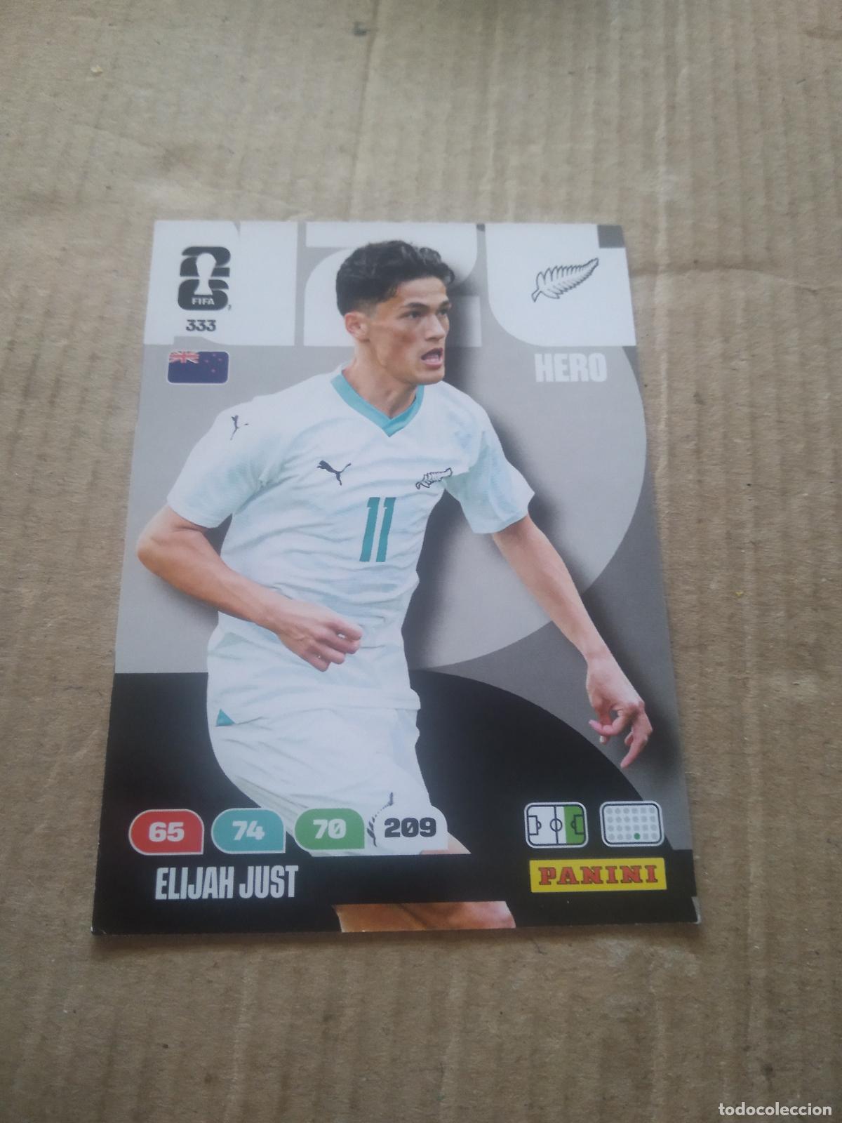 Cromos de f&uacute;tbol: 333 ELIJAH JUST NUEVA ZELANDA CROMO FUTBOL PANINI ADRENALYN MUNDIAL 2026 WORLD CUP