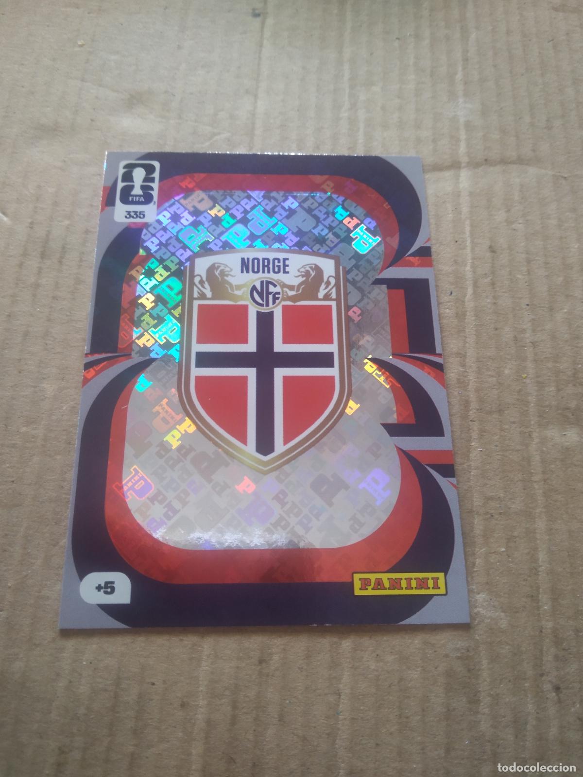 Cromos de f&uacute;tbol: 335 ESCUDO NORUEGA CROMO FUTBOL PANINI ADRENALYN MUNDIAL 2026 WORLD CUP