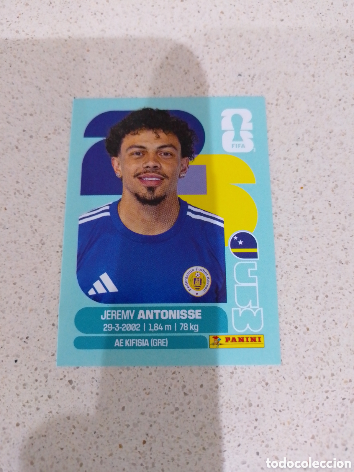 Cromos de f&uacute;tbol: CROMO NUMERO 18 ANTONISSE CURAZAO. MUNDIAL 2026. PANINI.