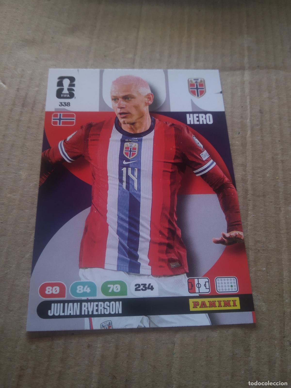 Cromos de f&uacute;tbol: 338 JULIAN RYERSON NORUEGA CROMO FUTBOL PANINI ADRENALYN MUNDIAL 2026 WORLD CUP