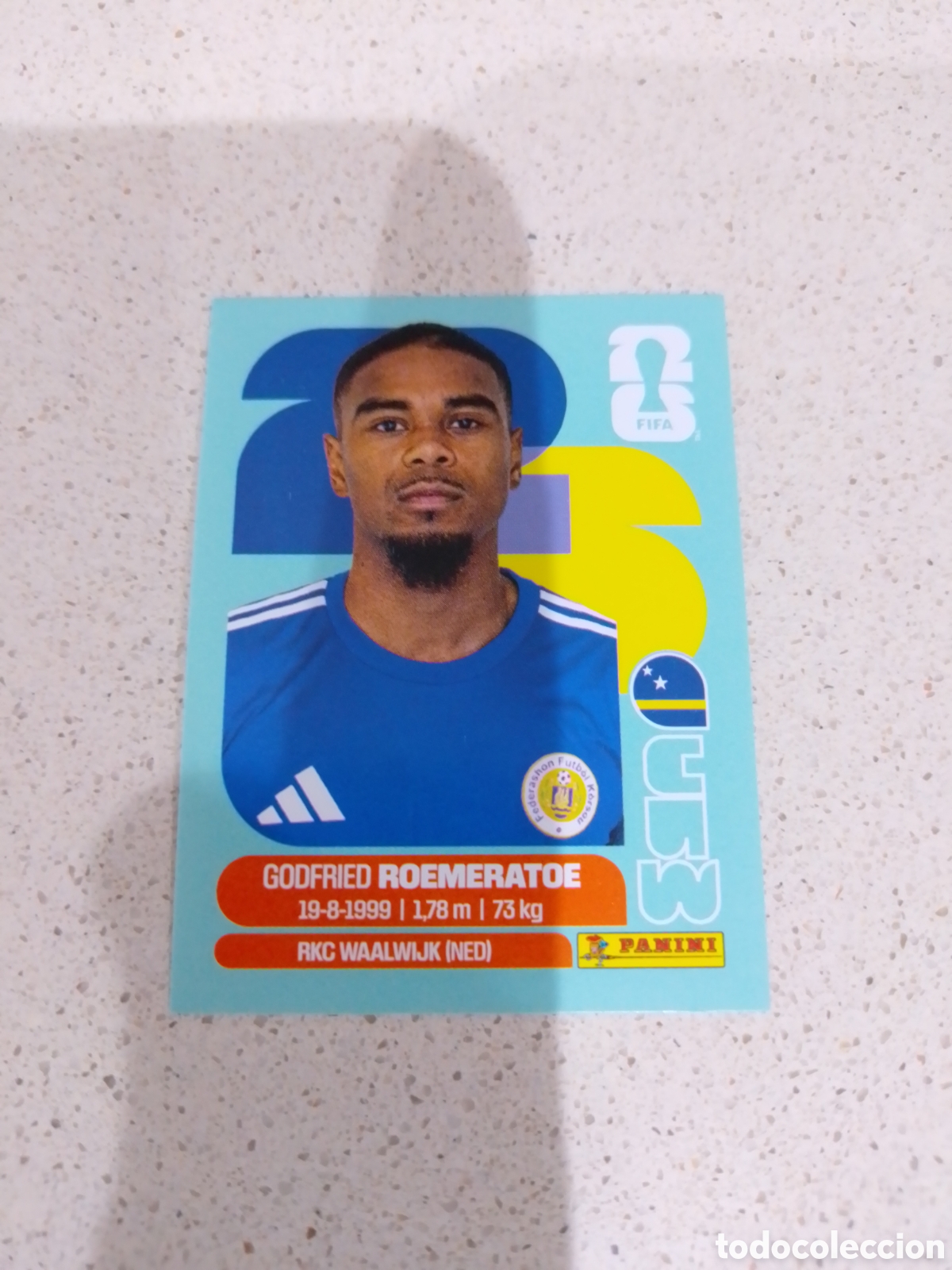 Cromos de f&uacute;tbol: CROMO NUMERO 10 ROEMERATOE CURAZAO. MUNDIAL 2026. PANINI.
