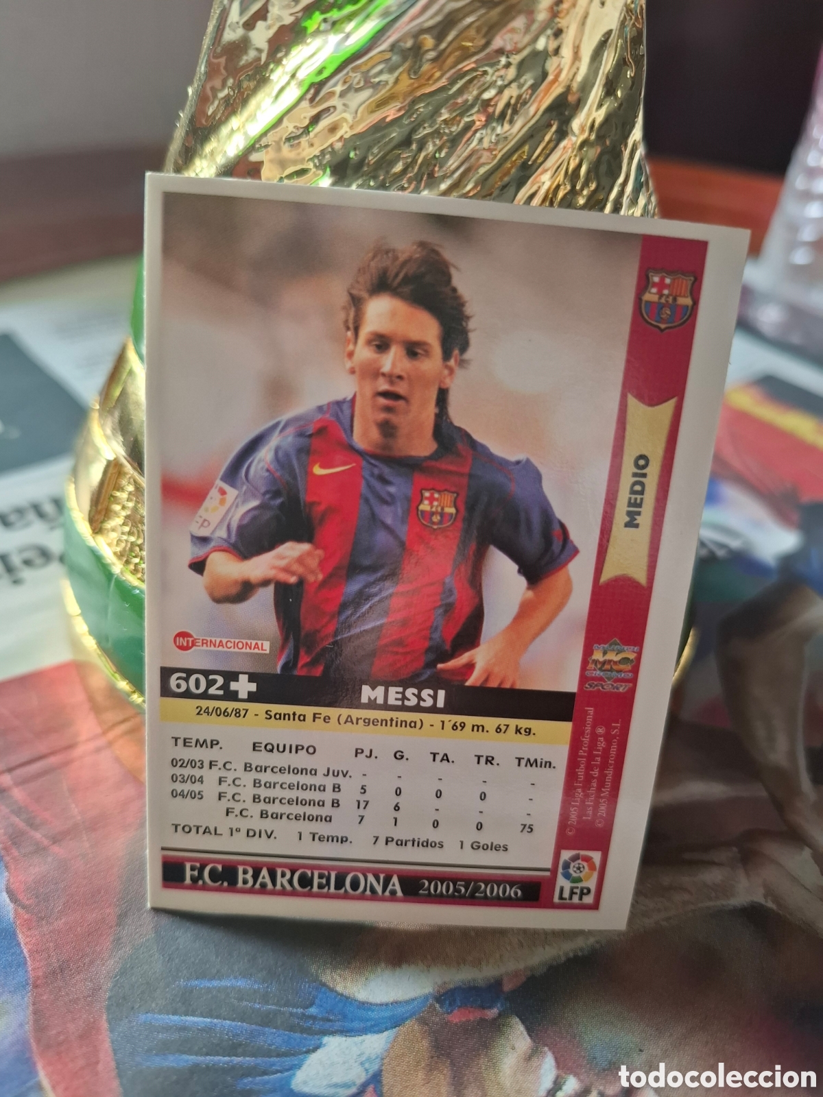 Cromos de f&uacute;tbol: Leo messi mundicromo 2005 - Foto 2