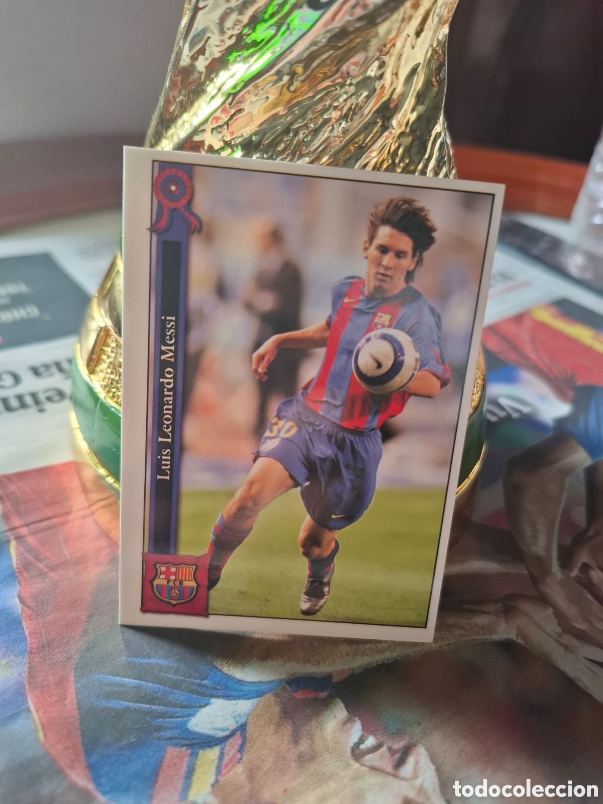 Cromos de f&uacute;tbol: Leo messi mundicromo 2005