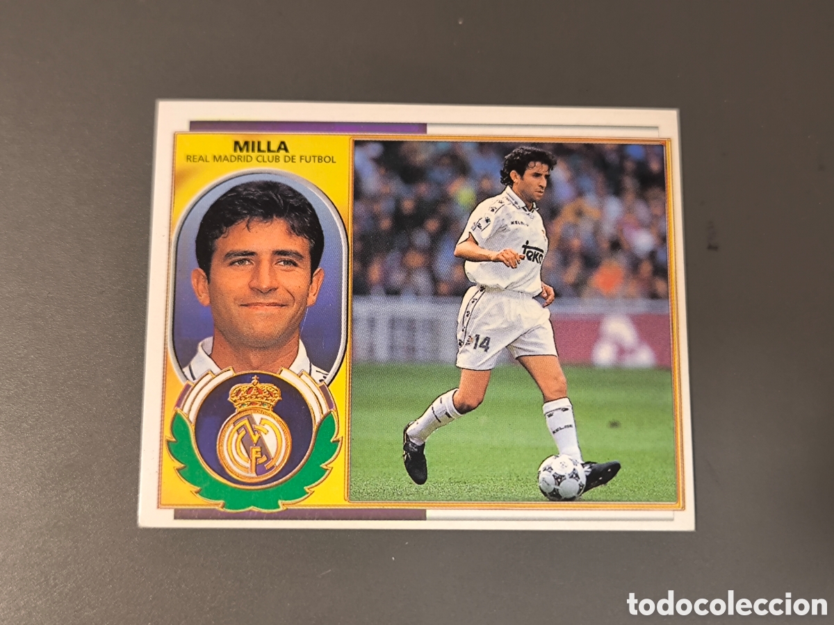 Cromos de Futebol: MILLA Real Madrid Liga Este 96 97