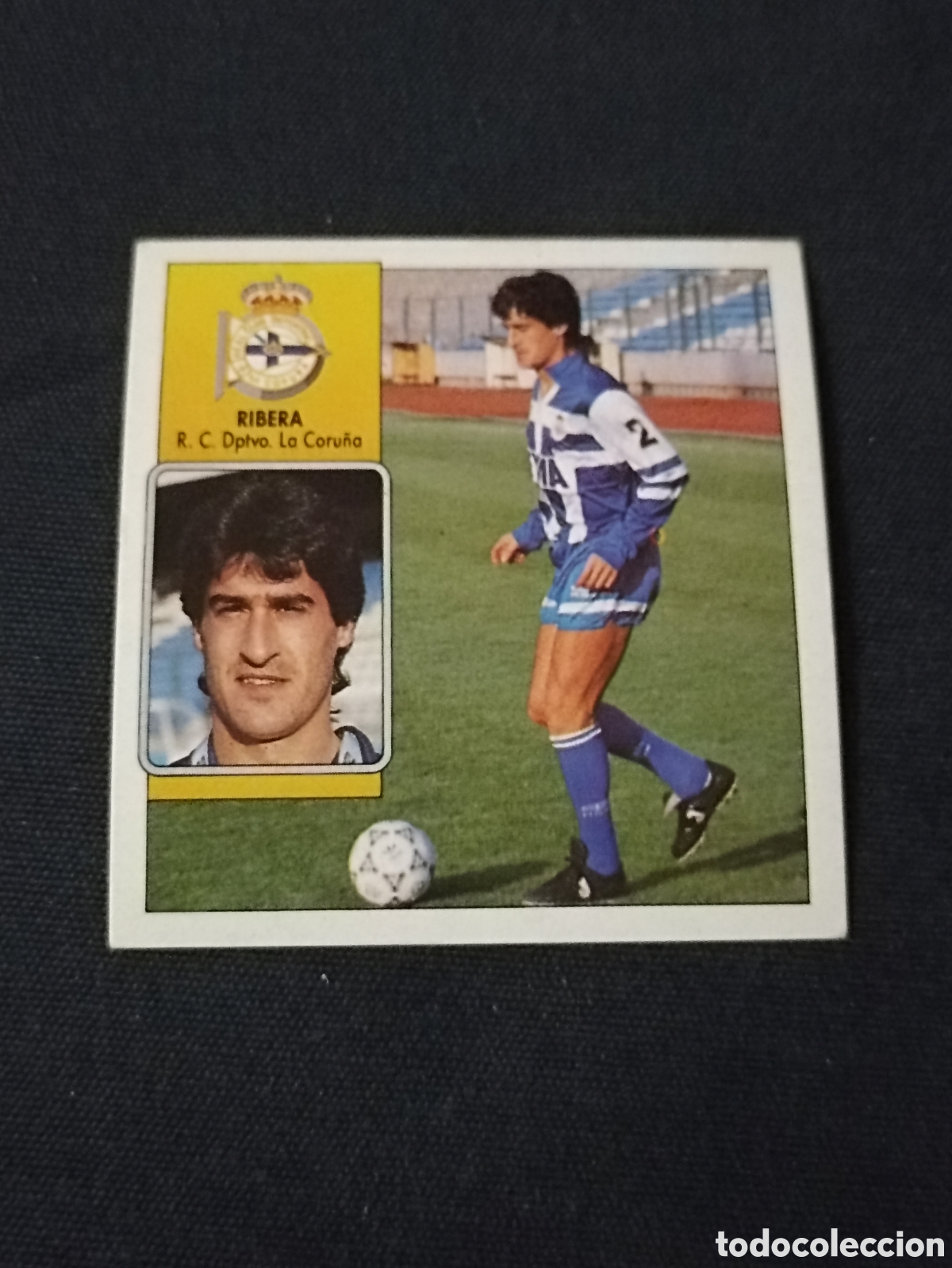 Cromos de Futebol: Ribera ( Deportivo la Coru&ntilde;a ). Liga este 92-93. Nunca pegado