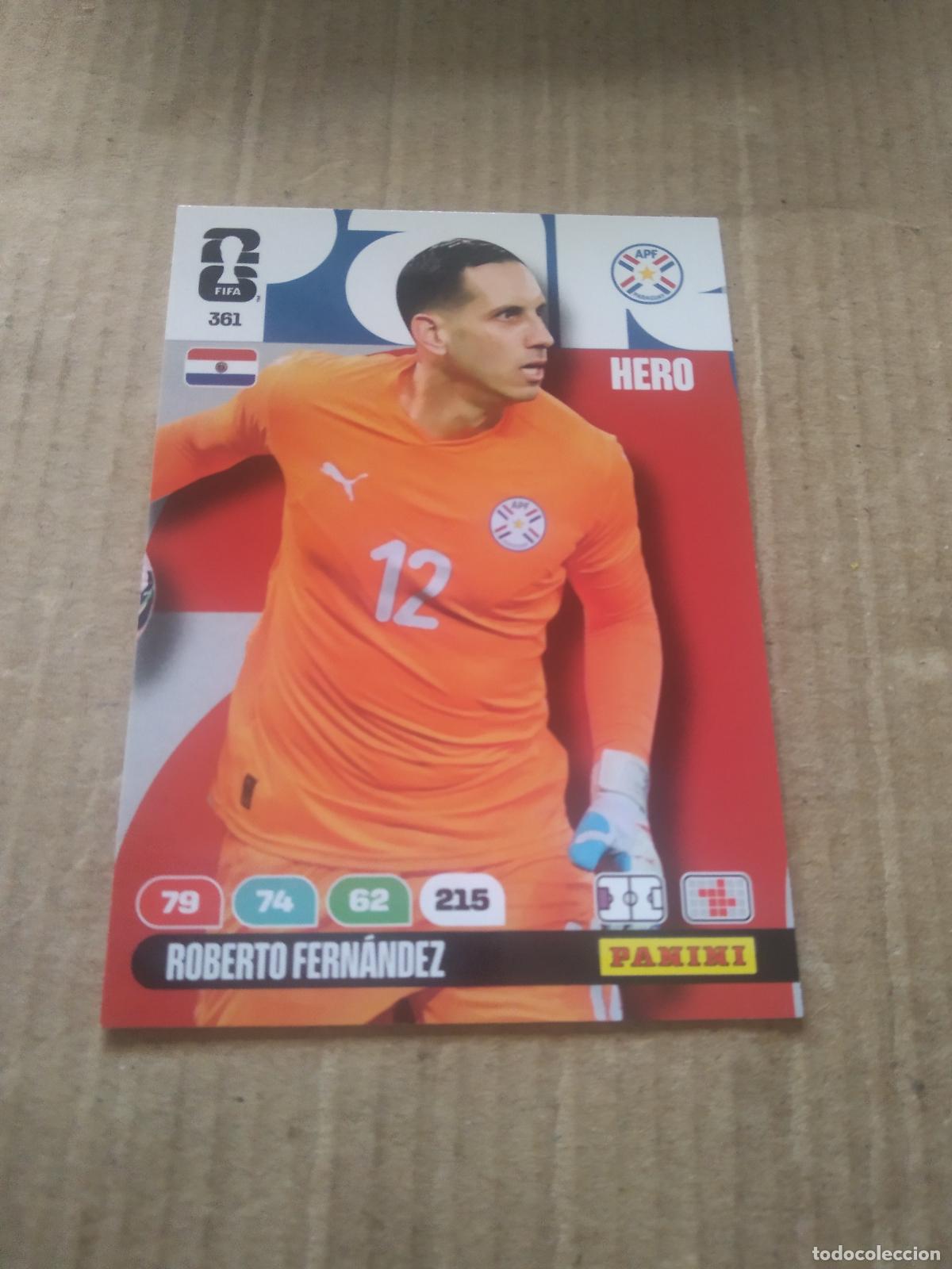 Cartes &agrave; collectionner de Football: 361 ROBERTO FERNANDEZ PARAGUAY CROMO FUTBOL PANINI ADRENALYN MUNDIAL 2026 WORLD CUP