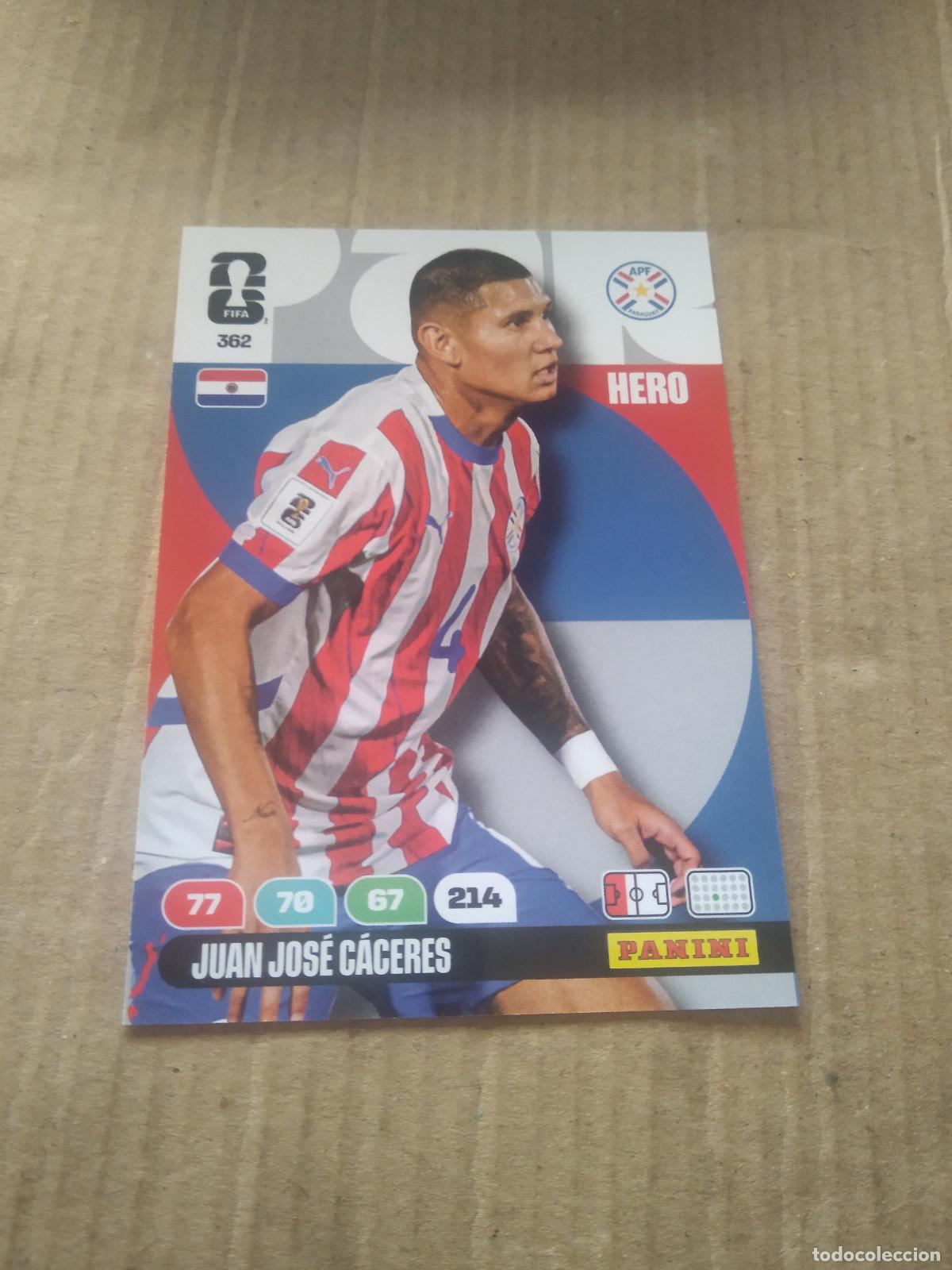 Cartes &agrave; collectionner de Football: 362 JUAN JOSE CACERES PARAGUAY CROMO FUTBOL PANINI ADRENALYN MUNDIAL 2026 WORLD CUP