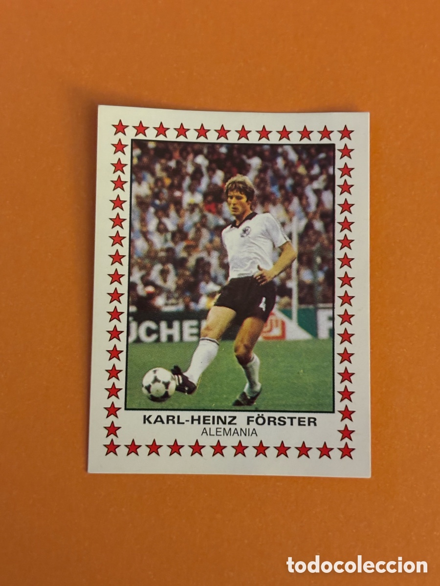 Cartes &agrave; collectionner de Football: 395 Karl-Heinz Forster Alemania Futbol 83 Panini cromo Crom sin pegar
