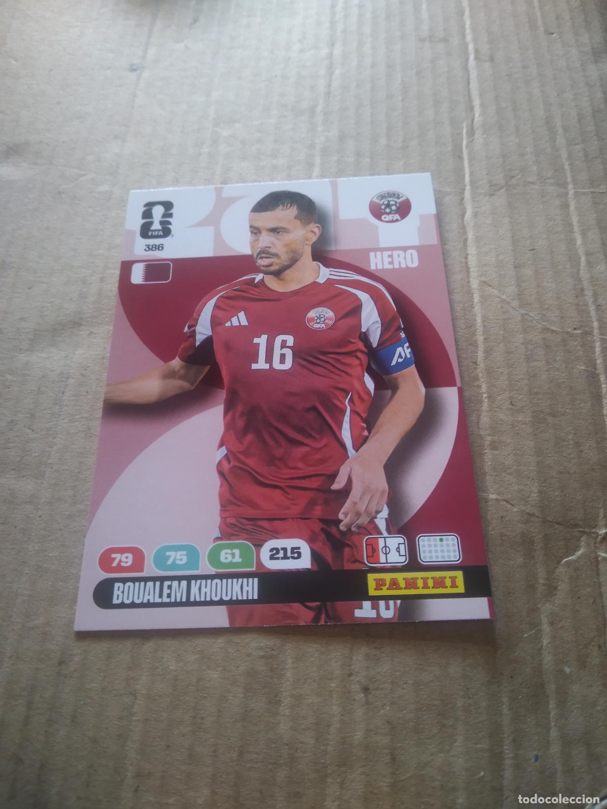 Cromos de f&uacute;tbol: 386 BOUALEM KHOUKHI QATAR CATAR CROMO FUTBOL PANINI ADRENALYN MUNDIAL 2026 WORLD CUP