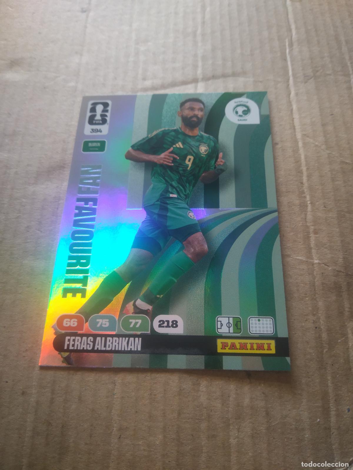 Cromos de f&uacute;tbol: 394 FERAS ALBRIKAN ARABIA SAUDITA CROMO FUTBOL PANINI ADRENALYN MUNDIAL 2026 WORLD CUP