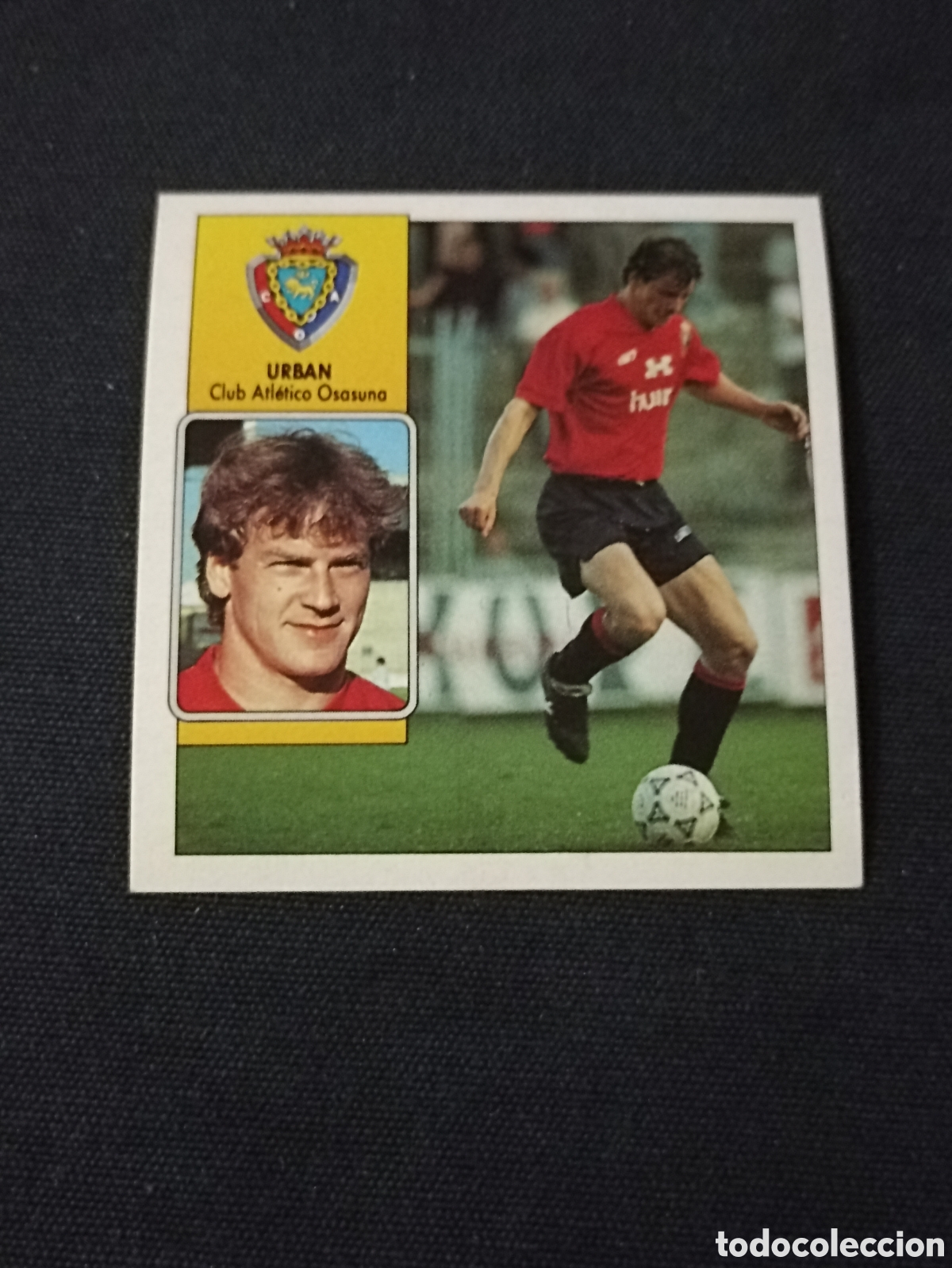 Cromos de f&uacute;tbol: Urban ( Club Atl&eacute;tico Osasuna ). Liga este 92-93. Nunca pegado