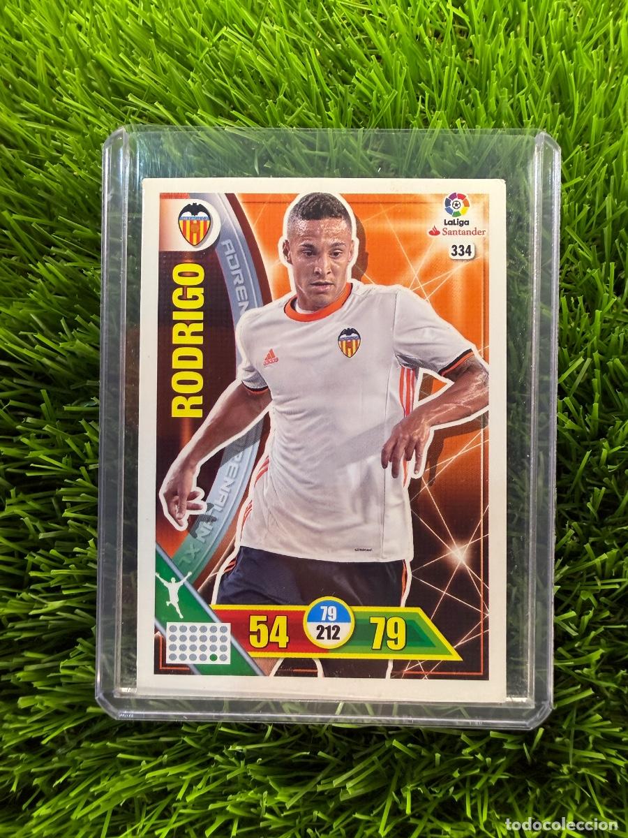 Cromos de f&uacute;tbol: N&ordm; 334 Rodrigo Valencia CF Adrenalyn XL 16 17