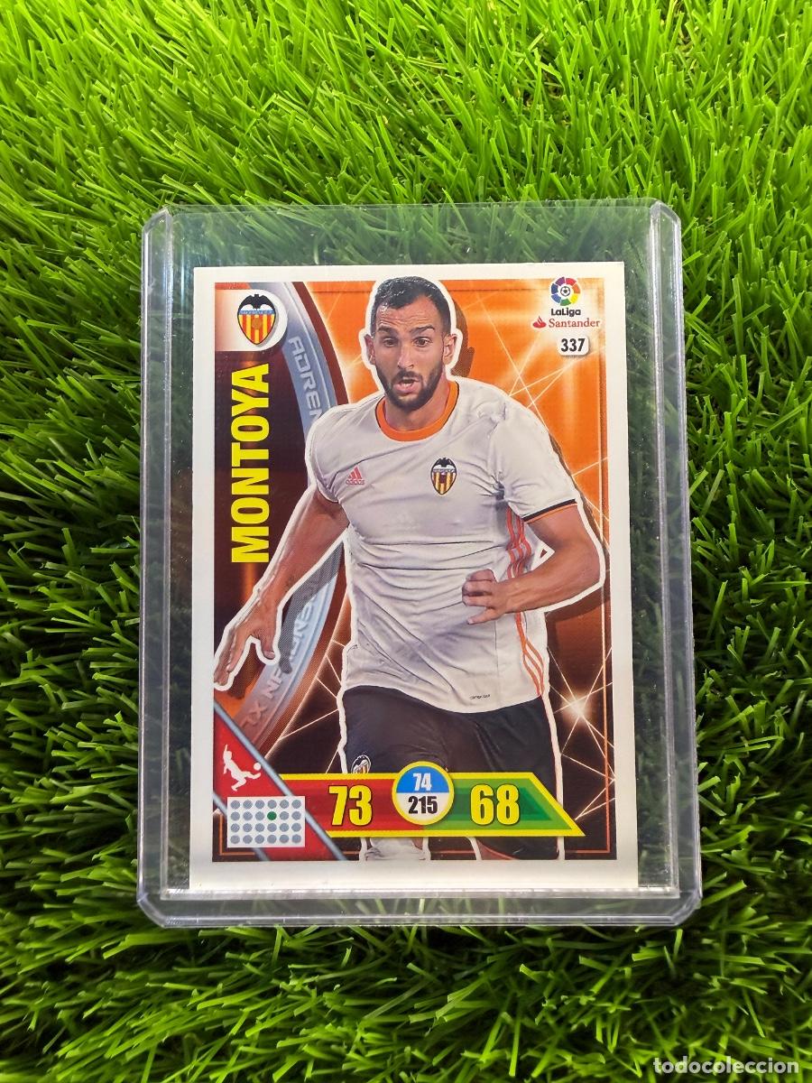 Cromos de f&uacute;tbol: N&ordm; 337 Montoya Valencia CF Adrenalyn XL 16 17