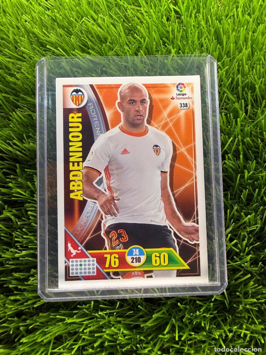 Cromos de f&uacute;tbol: N&ordm; 338 Abdennour Valencia CF Adrenalyn XL 16 17