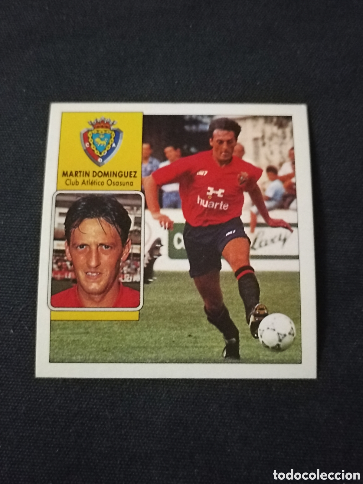 Cromos de f&uacute;tbol: Mart&iacute;n Dom&iacute;nguez ( Club Atl&eacute;tico Osasuna ). Liga este 92-93. Nunca pegado