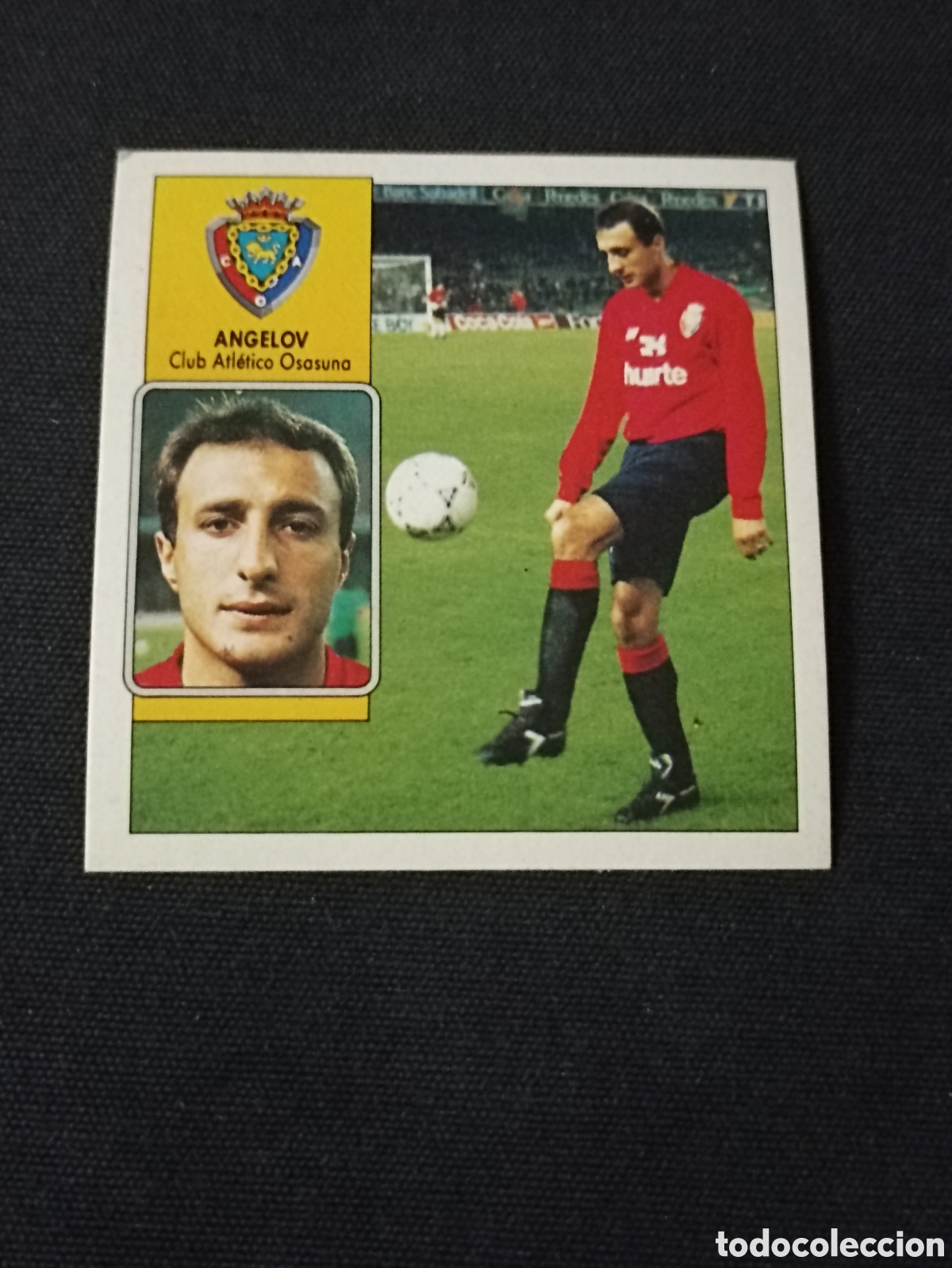 Cromos de Futebol: Angelov ( Club Atl&eacute;tico Osasuna ). Liga este 92-93. Nunca pegado