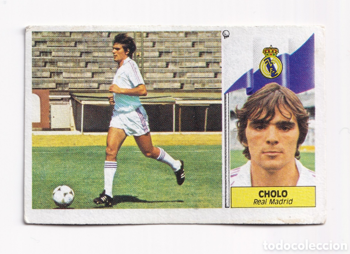 Cromos de f&uacute;tbol: Cromo f&uacute;tbol Cholo Real Madrid 1986 1987 Ediciones Este
