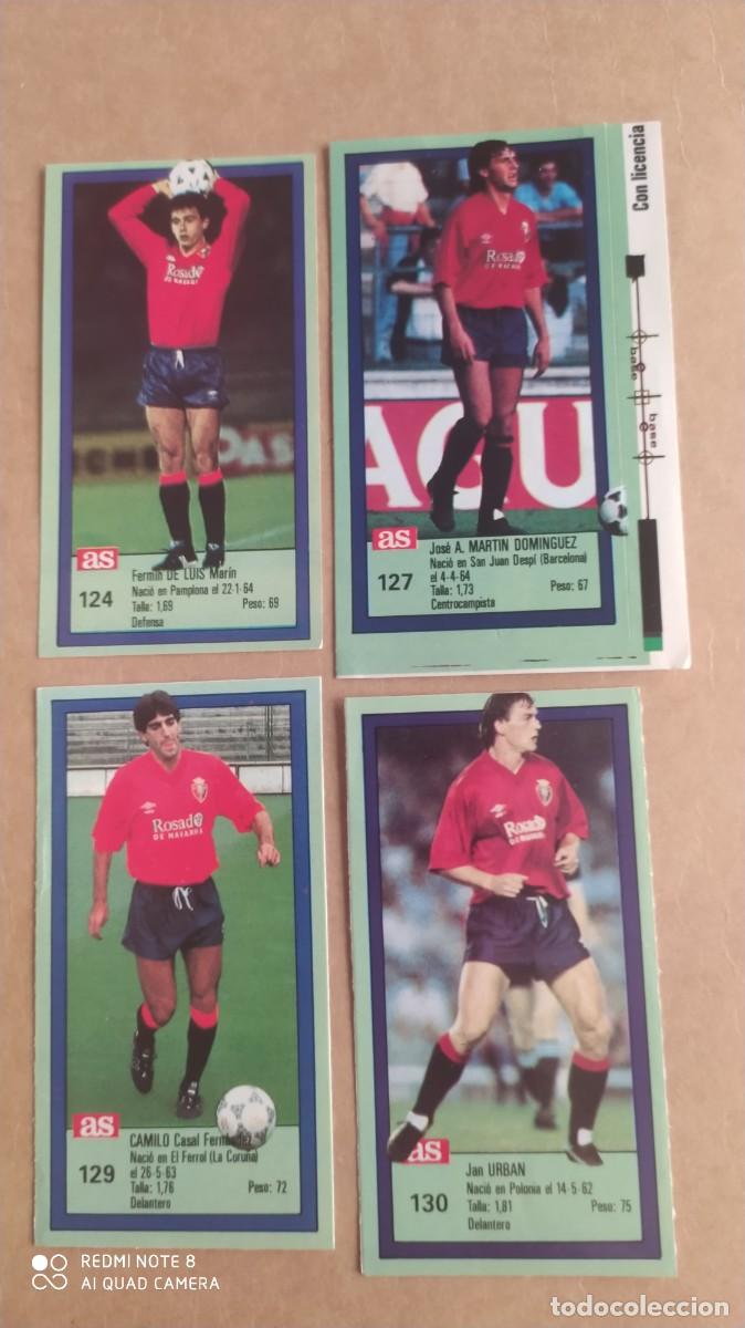Cromos de f&uacute;tbol: OSASUNA 130 URBAN ASES DE LA LIGA 1989 1990 - 89 90 AS SIN PEGAR -N1