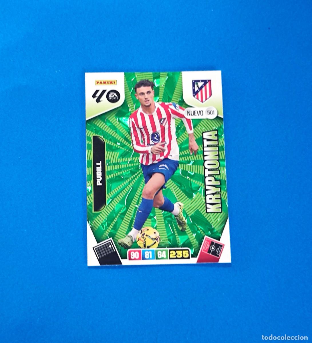 Cromos de f&uacute;tbol: Adrenalyn 2025 2026 / 25 26 Nuevo Kryptonita 501 Pubill Atl&eacute;tico de Madrid