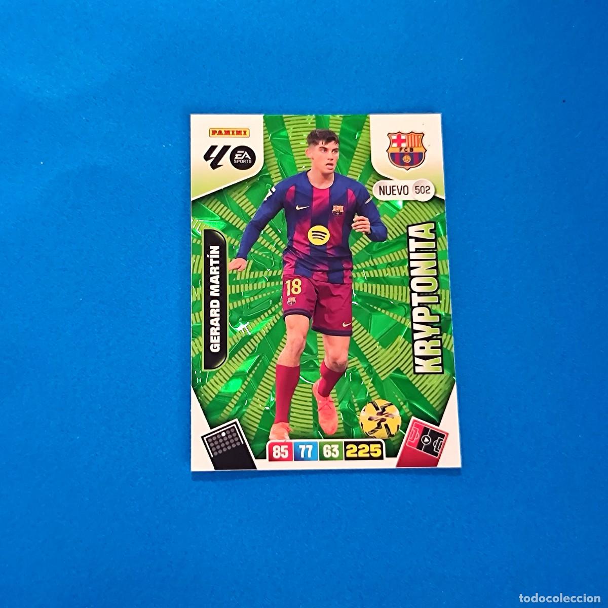 Cromos de f&uacute;tbol: Adrenalyn 2025 2026 / 25 26 Nuevo Kryptonita 502 Gerard Mart&iacute;n Barcelona