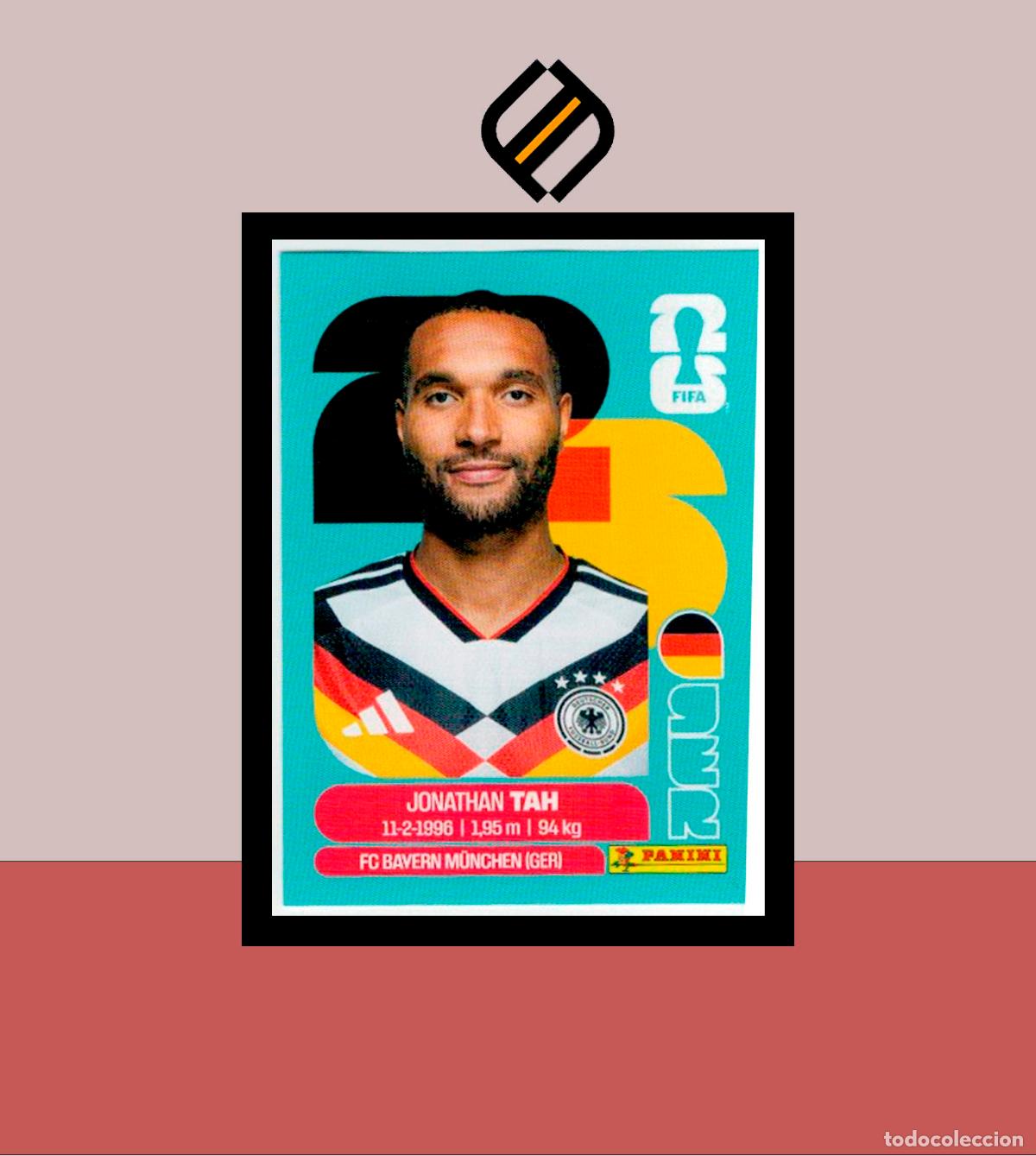 Cromos de f&uacute;tbol: PANINI FIFA CLUB WORLD CUP 2026 26 GER 3 JONATHAN TAH ALEMANIA STICKER MUNDIAL MEX CAN USA LIGA