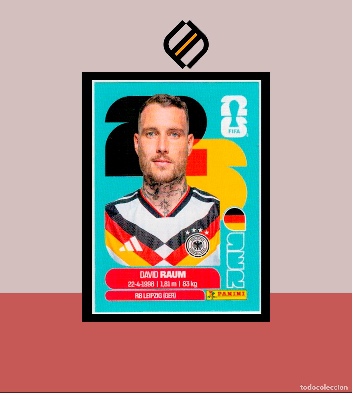 Cromos de f&uacute;tbol: PANINI FIFA CLUB WORLD CUP 2026 26 GER 4 DAVID RAUM ALEMANIA STICKER MUNDIAL MEX CAN USA LIGA