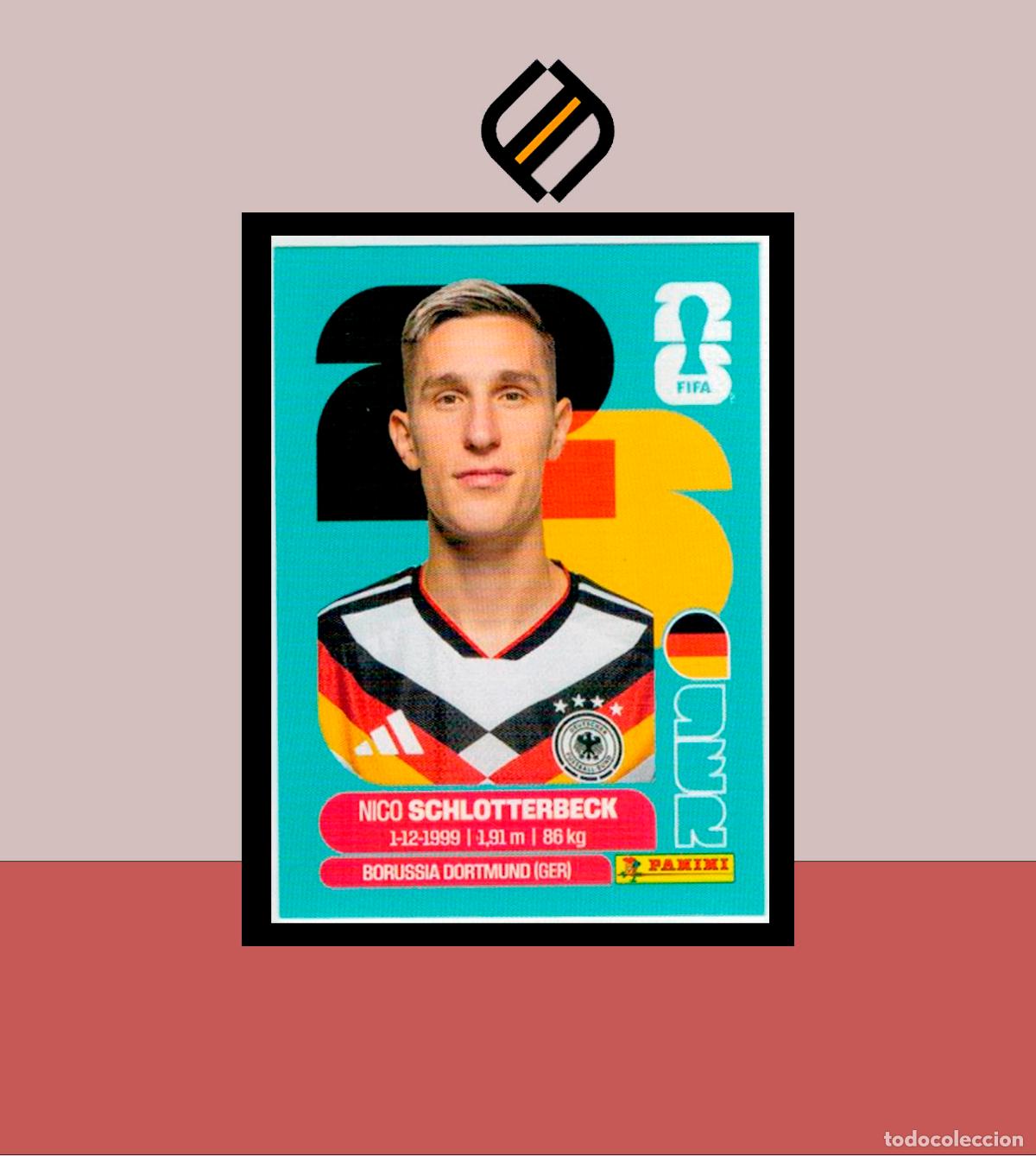 Cromos de f&uacute;tbol: PANINI FIFA CLUB WORLD CUP 2026 26 GER 5 NICO SCHLOTTERBECK ALEMANIA STICKER MUNDIAL MEX CAN USA