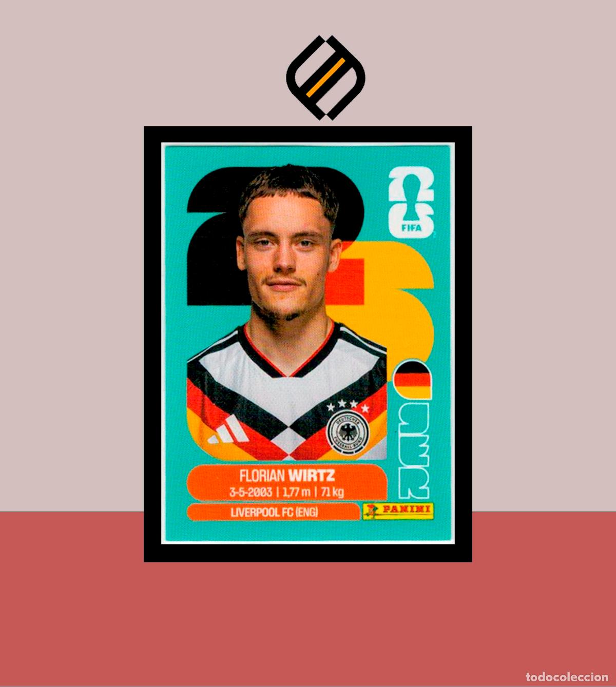 Cromos de f&uacute;tbol: PANINI FIFA CLUB WORLD CUP 2026 26 GER 11 FLORIAN WIRTZ ALEMANIA STICKER MUNDIAL MEX CAN USA LIGA