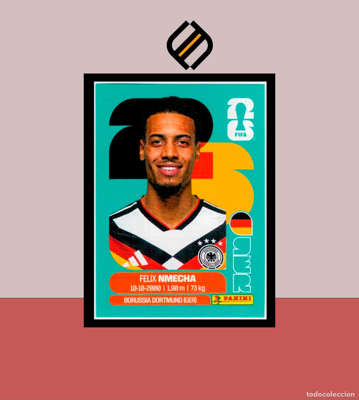 Cromos de f&uacute;tbol: PANINI FIFA CLUB WORLD CUP 2026 26 GER 12 FELIX NMECHA ALEMANIA STICKER MUNDIAL MEX CAN USA LIGA