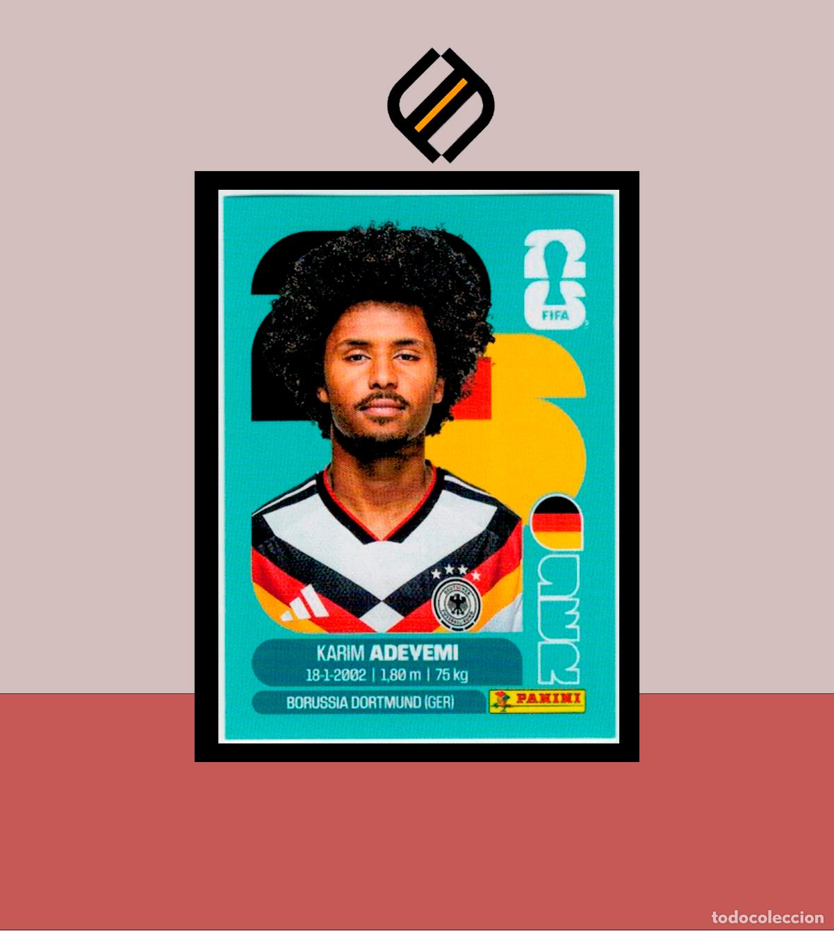 Cromos de f&uacute;tbol: PANINI FIFA CLUB WORLD CUP 2026 26 GER 19 KARIM ADEYEMI ALEMANIA STICKER MUNDIAL MEX CAN USA LIGA