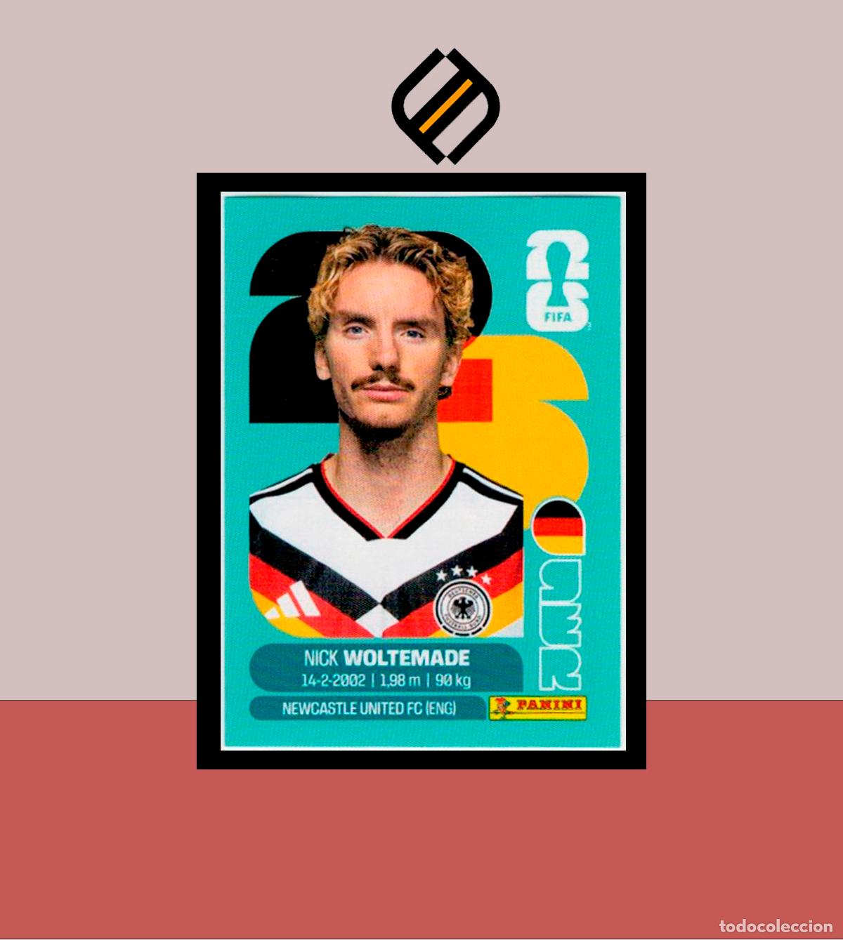 Cromos de f&uacute;tbol: PANINI FIFA CLUB WORLD CUP 2026 26 GER 20 NICK WOLTEMADE ALEMANIA STICKER MUNDIAL MEX CAN USA LIGA