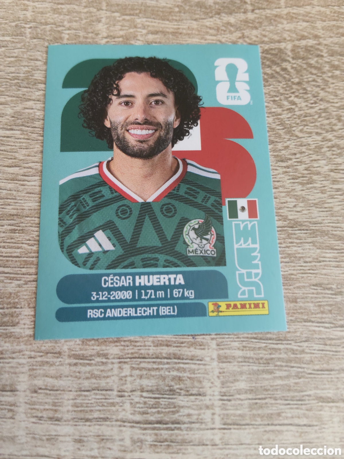 Cromos de f&uacute;tbol: Panini mundial 2026 MEX 20 Cesar Huerta M&eacute;xico