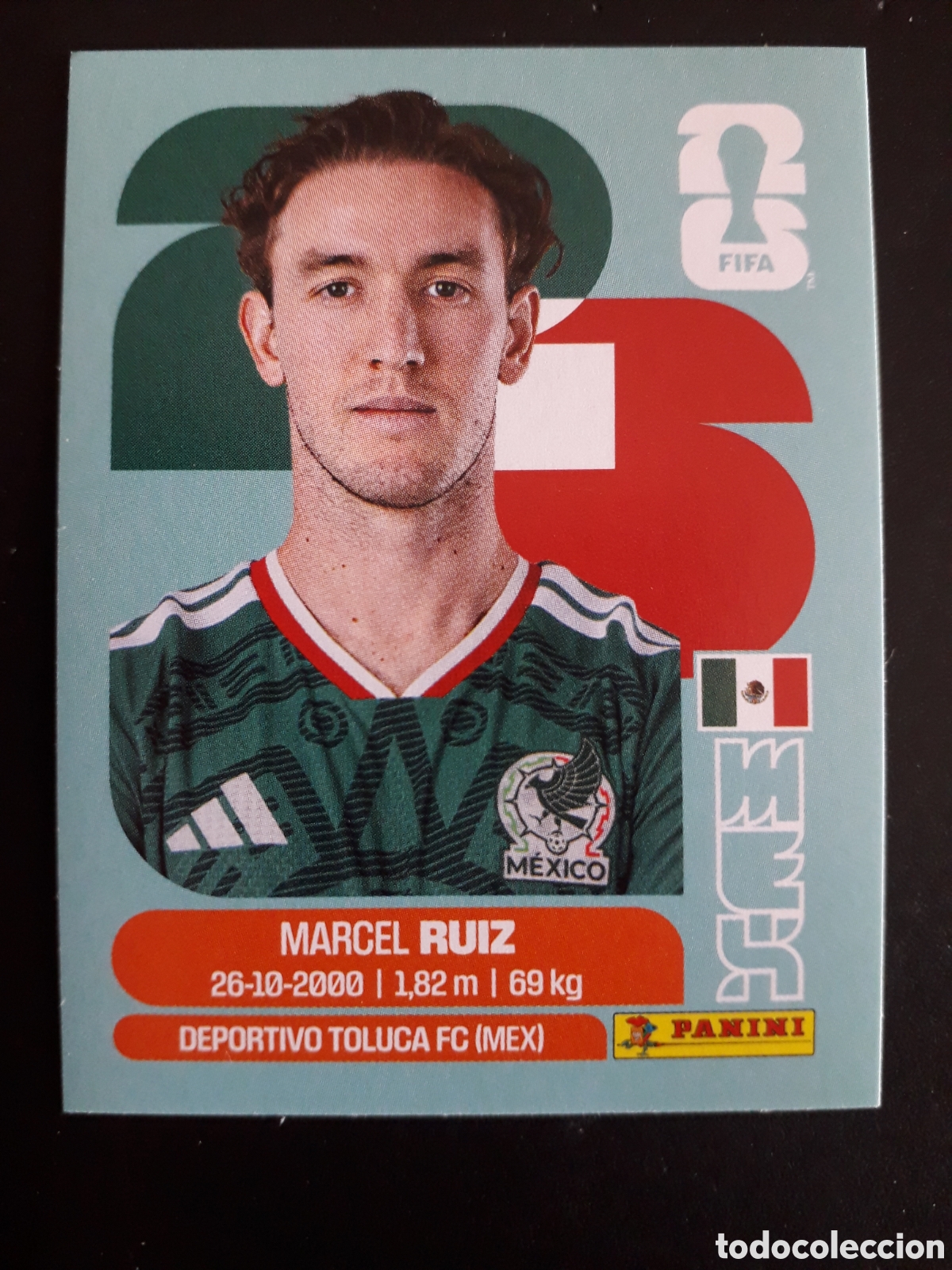 Cromos de f&uacute;tbol: RUIZ M&Eacute;XICO MEX 12 MUNDIAL F&Uacute;TBOL 2026 FIFA WORLD CUP PANINI SIN PEGAR PEDIDO M&Iacute;NIMO 3&euro;