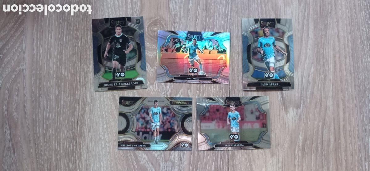 Cromos de f&uacute;tbol: RC CELTA LOTE 5 CARDS (UNA PRIZM) SELECT LA LIGA 2025-26 PANINI AMERICA VER FOTOS