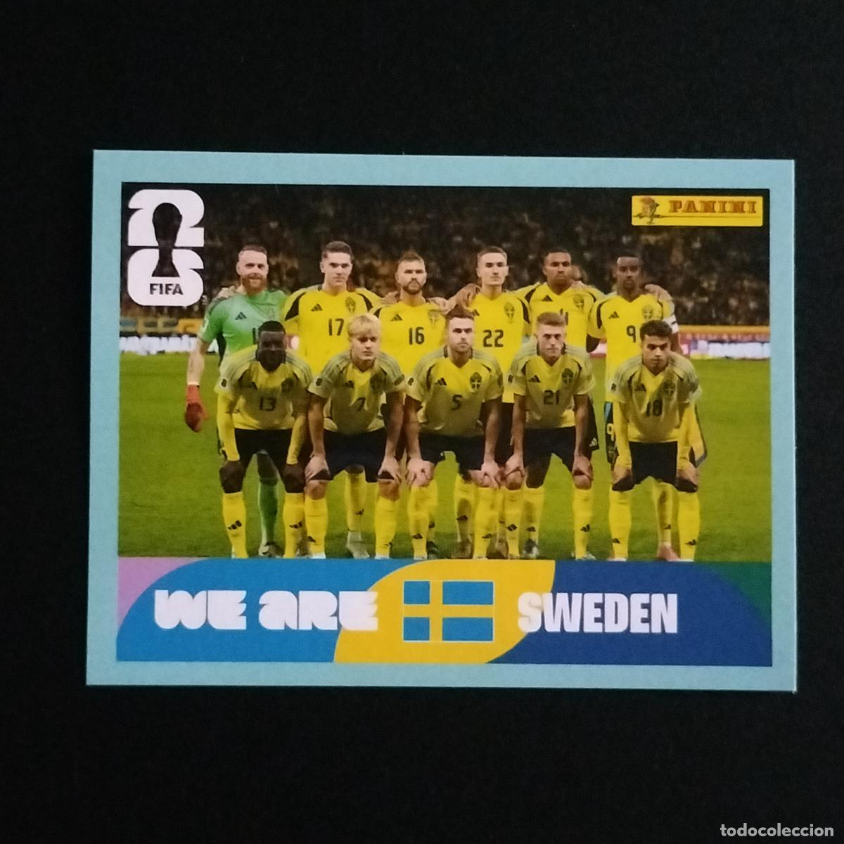 Cromos de f&uacute;tbol: SWE 13 SELECCION EQUIPO SUECIA CROMOS STICKER MUNDIAL 26 2026 FIFA WORLD CUP PANINI