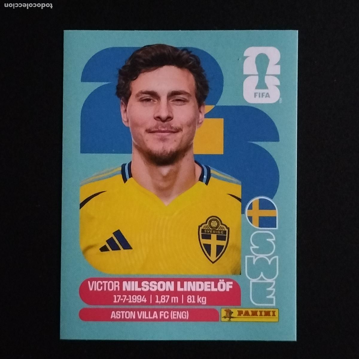 Cromos de Futebol: SWE 6 VICTOR NILSSON LINDELOF SUECIA CROMOS STICKER MUNDIAL 26 2026 FIFA WORLD CUP PANINI