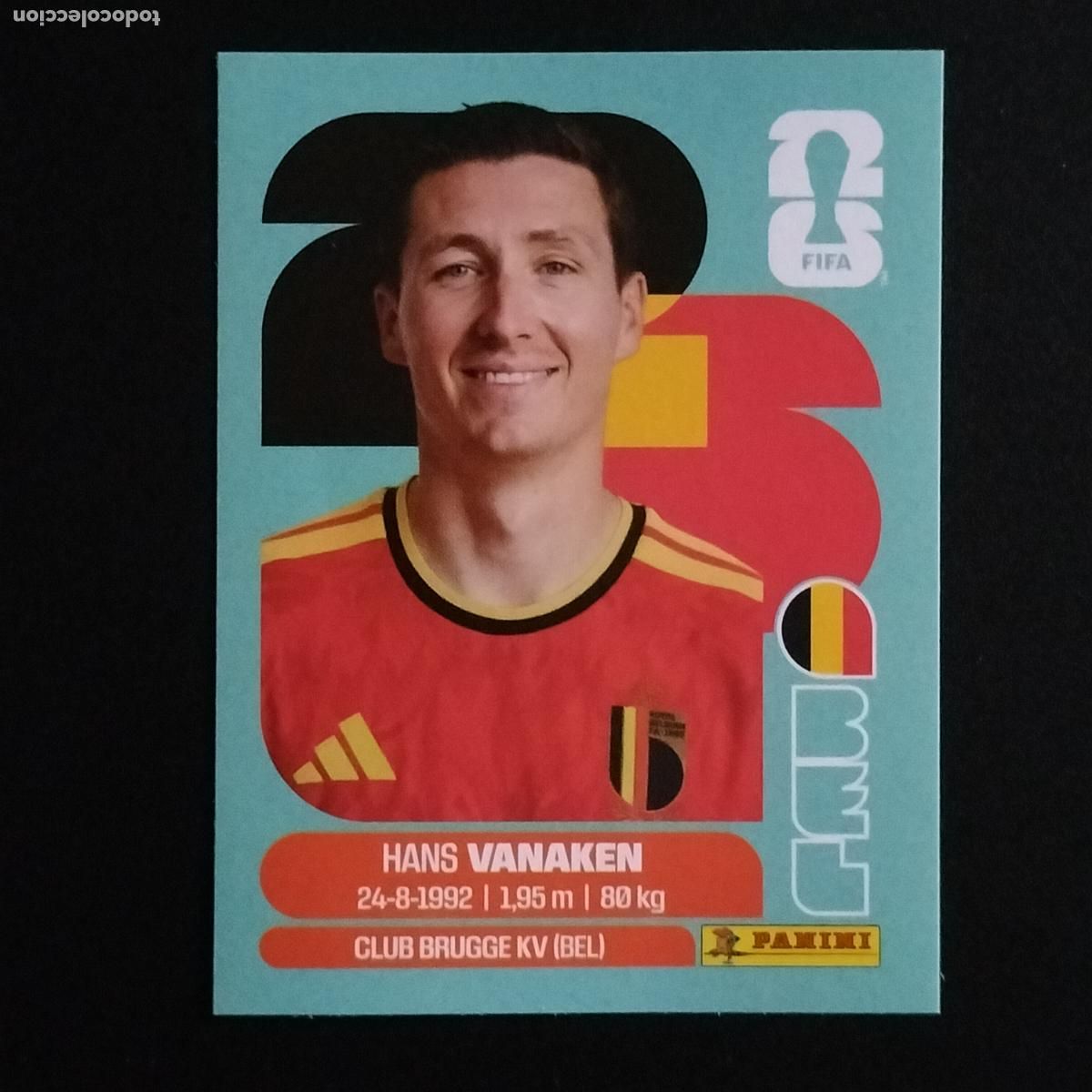 Cromos de Futebol: BEL 14 HANS VANAKEN BELGICA CROMOS STICKER MUNDIAL 26 2026 FIFA WORLD CUP PANINI