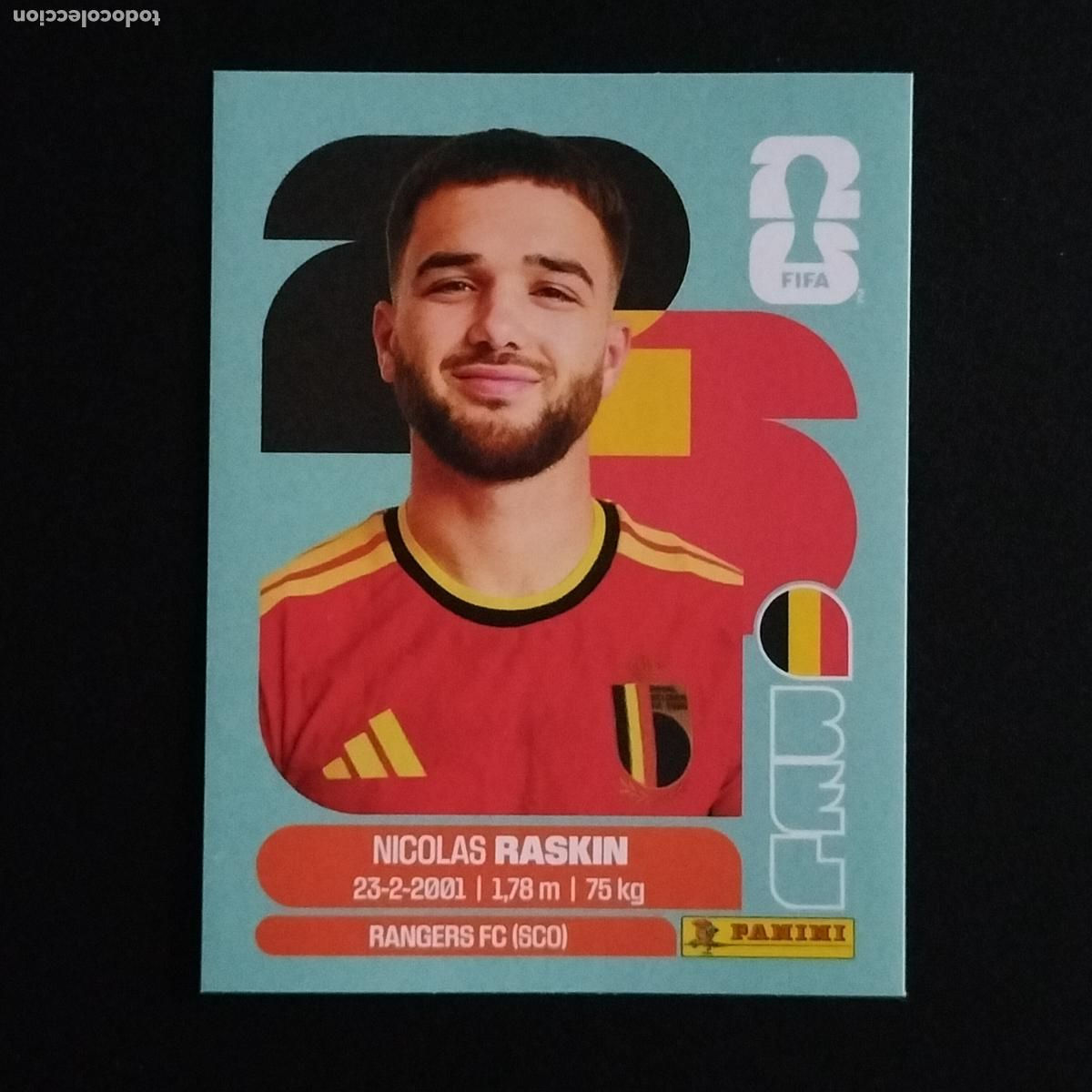Cromos de Futebol: BEL 11 RASKIN BELGICA CROMOS STICKER MUNDIAL 26 2026 FIFA WORLD CUP PANINI