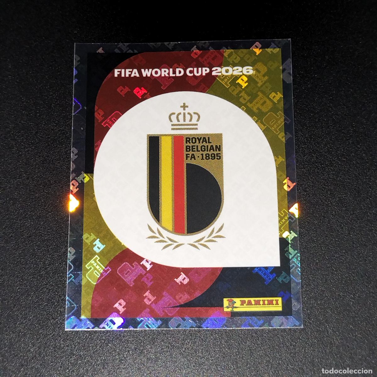 Fu&szlig;ball-Sticker: BEL 1 ESCUDO LOGO BELGICA CROMOS STICKER MUNDIAL 26 2026 FIFA WORLD CUP PANINI